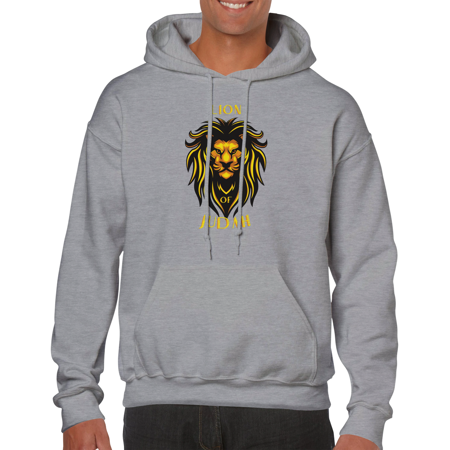 Lion of Judah- Motivational, Christian, Faithful, Powerful Unisex Pullover Hoodie