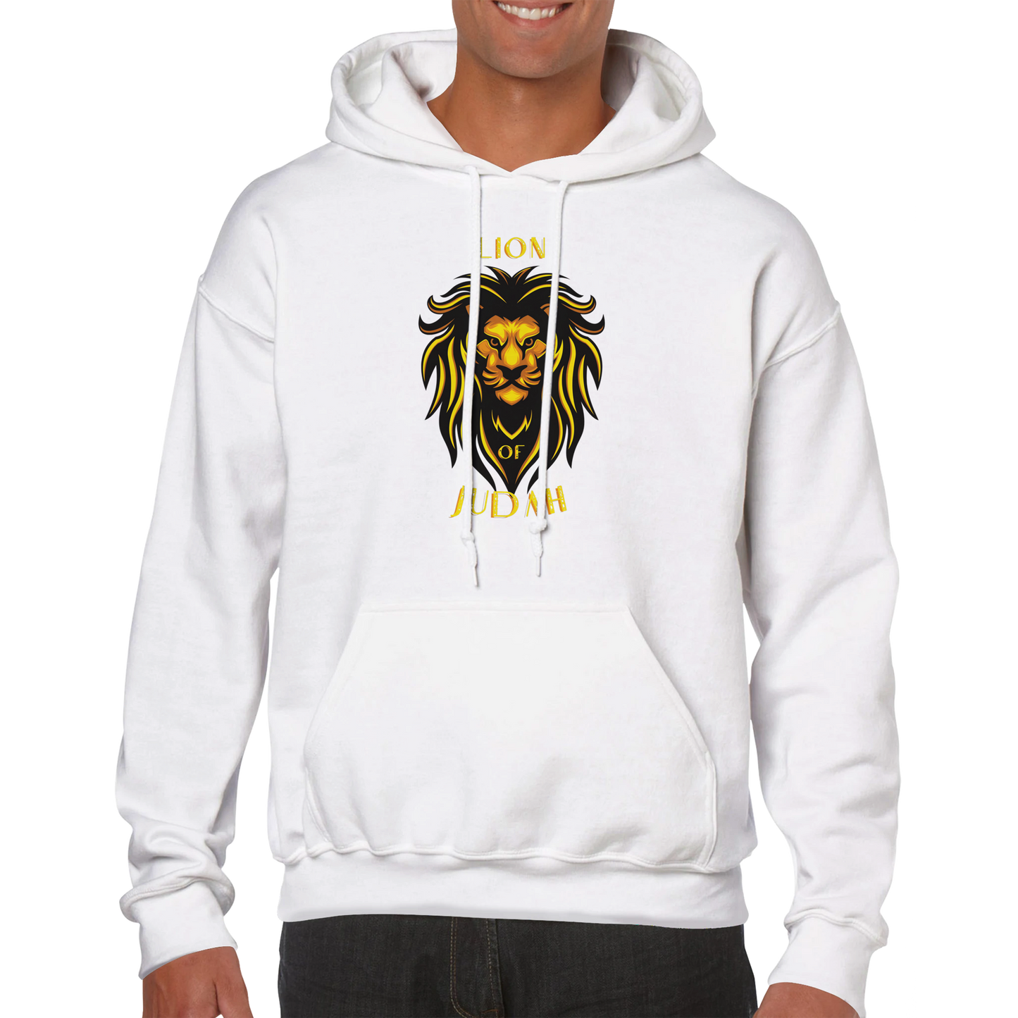 Lion of Judah- Motivational, Christian, Faithful, Powerful Unisex Pullover Hoodie