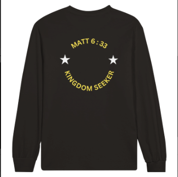 "Build God's Kingdom" Unisex Longsleeve Personal print T-shirt, Christian Tee, Religious Shirt, Faith Shirt, Inspirational Shirt, Church Shirt