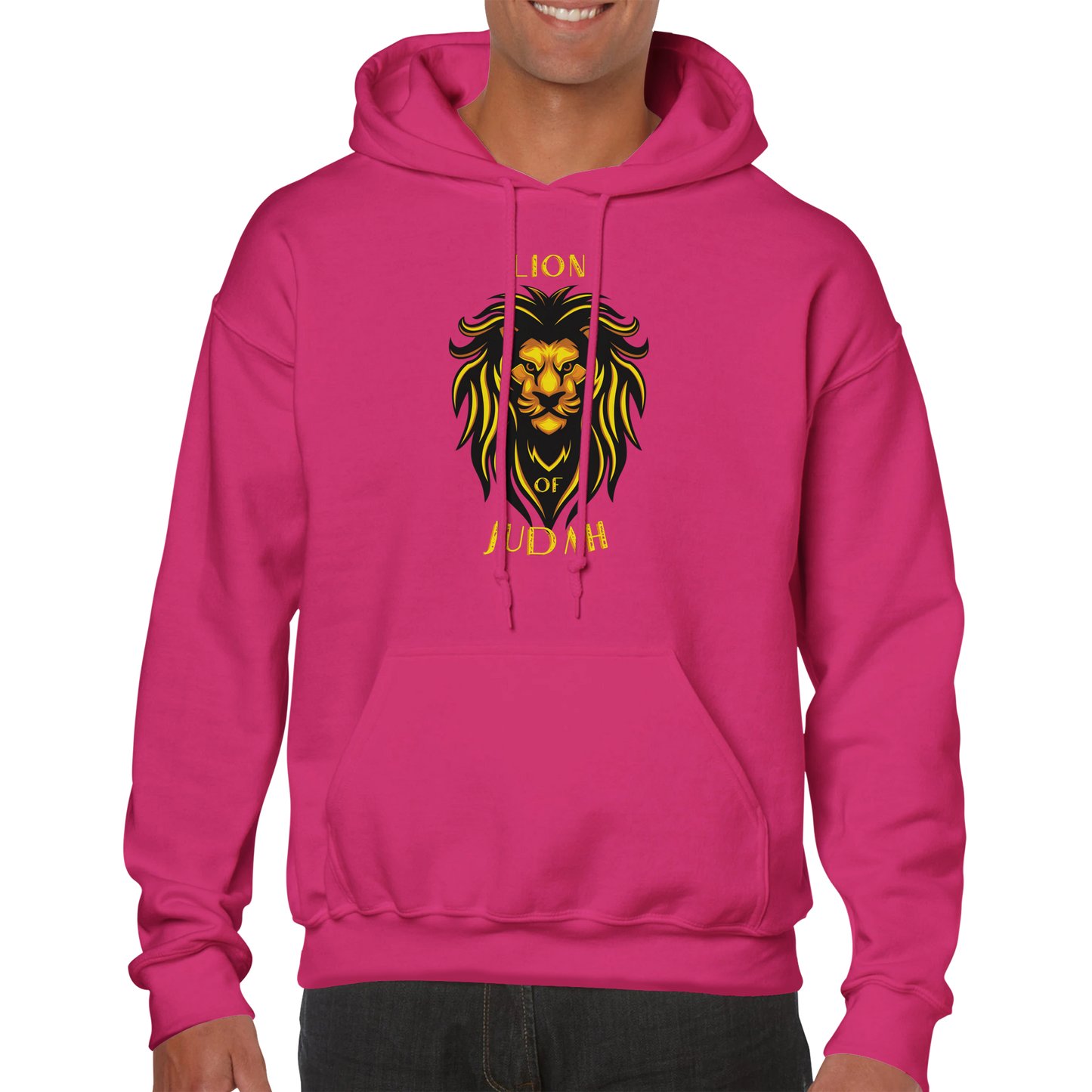 Lion of Judah- Motivational, Christian, Faithful, Powerful Unisex Pullover Hoodie